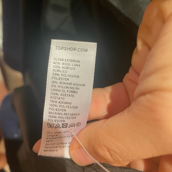 Top shop Coat with Leather Collar - Picture 5 of 6